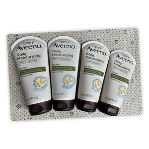 Aveeno Daily Moisturizing Facial Cleanser, 5 Fl. Oz. Ea., Pack Of 4